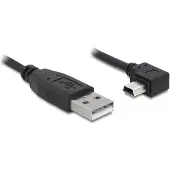 DeLOCK 82682, 2 m, USB A, Mini-USB B, Männlich/Männlich, 0,48 Gbit/s, Schwarz