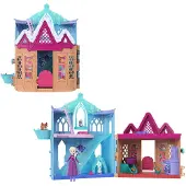 Mattel Disney Frozen Die Eiskönigin Spielst Winterlicher Tierspaß mit kleiner Elsa-Puppe, 3 Tierfreunden und 8 Zubehörteilen, Schloss, 3 Jahr(e), Mehrfarbig, Stoff, Kunststoff