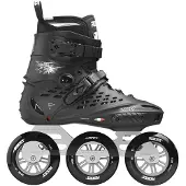 Roces Inline skate X35 TIF 3x110 Schwarz Silber Unisex-Schuhgröße 46