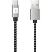 Techly ICOC MU2AC-010-AL, 1 m, USB A, USB C, USB 2.0, 0,48 Gbit/s, Schwarz, Grau