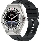 Kiano Smartwatch Elegance AMOLED 1,45 Zoll – Bluetooth Uhr mit Telefonfunktion, IP68, kabelloses Laden, Fitness Tracker, 2 Armbänder Android iOS