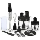 Moulinex INFINYFORCE PRO DD95JD, Pürierstab, 0,8 l, 1200 W, Schwarz, Edelstahl