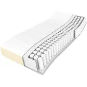 vidaXL Taschenfederkernmatratze Mittel Creme 140x200x20 cm Kunstleder
