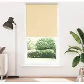 vidaXL Verdunkelungsrollo Beige 95x210cm Stoffbreite 90,7 cm Polyester