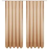 Bestgoodies Dekoschal Ellen Universalband Blickdicht 2er Pack - 140x245 cm Sandgrau