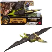 Mattel Jurassic World Wild Roar Dinosaurier-Actionfigur Spielzeug, Beißangriff und Brüllgeräusch, 4 Jahr(e), Mehrfarbig, Kunststoff
