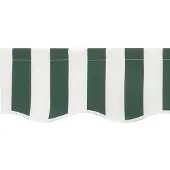 vidaXL Markisenersatzstoff Grün und Weiß 480 x 345 cm Polyester
