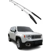 Omtec Dachreling 1708933 Fahrzeugdach beidseitig für JEEP Renegade SUV (BU, B1) Aluminium