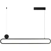 Immax NEO LITE OVALE SMART Pendelleuchte schwarz 122 cm 50 W mit Unterstützung für BEACON, Wi-Fi, TUYA