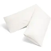 Yumeko Kissenbezug Gewaschene Perkal-Baumwolle 35x160 Weiß - Eco, Bio & Fairtrade