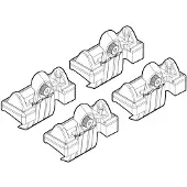 Nordrive Dachträgerfuß N21039 Fahrzeugdach für AUDI A3 Sportback (8PA)