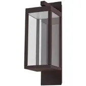 LUCANDE LED Aussenwandleuchte Ferdinand , braun / rost, Aluminium, Modern, LED Wandleuchte außen