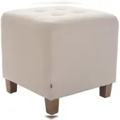 Proregal CHEFGASTRO Sitzhocker ZION antik-hell HxBxT 46x45x45cm Stoff Creme