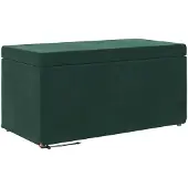 vidaXL Hocker Dunkelgrün 81 x 41 x 40 cm Samt und Engineering Holz