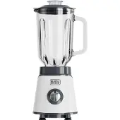 Black & Decker ES9120150B, Tischplatten-Mixer, 1,5 l, Eis-Crusher, 1000 W, Weiß