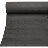 Papstar Papiertischtuch mit Damastprägung 50 m x 1 m schwarz