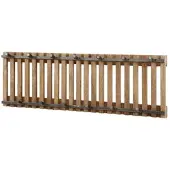 KAWOLA Garderobe JACINTA Mangoholz Metall 13 Haken braun