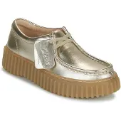 Clarks Schnürschuhe Torhill Bee Damen Metallic Bronze Leather-Schuhgröße 39