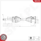 ESEN SKV Antriebswelle 40SKV138