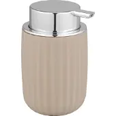 Wenko Seifenspender Agropoli Beige, 250 ml, Seifenspender mit bis zu 250 ml Füllmenge, 1 Stück