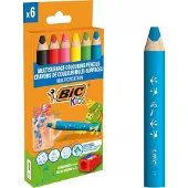 BIC Bleistifte + Spitzer 6+1 Stück Kinder