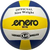 Enero Volleyball WIN in Blau, Weiß und Gelb, Ø 21 cm, 300g, für Innen- & Außenbereich