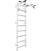 BenchK Sprossenwand 731W mit abnehmbarer Klimmzugstange, 67 cm breit, 2,40 m hoch, bis 150 kg