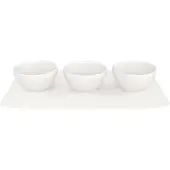 Villeroy & Boch Dipschale "Dipschälchen-Set Manufacture Rock 3er Set weiß" 3 tlg.