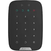 Ajax KeyPad Plus Bedienfeld mit Kabellose Touch-Tastatur (RFID, Bluetooth, DESFire, schwarz)