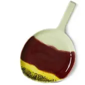 HK Living - 70's Servierplatte; 18 x 30,5 cm, cherry