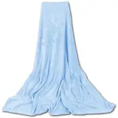 Bestgoodies Mikrofaser Decke Blau Babyblau 210 x 280 cm