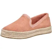 Toms Slipper Espadrille aus Leder mit Wechselfußbett
