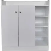 HTI Sideboard mit 8 Regalfächern Weiß