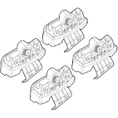 Nordrive Dachträgerfuß N21139 Fahrzeugdach für TOYOTA Yaris Schrägheck (P13)