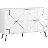 CALICOSY | Sideboard Dune Wit Spaanplaat 123x62.4x35 cm | NADUVI