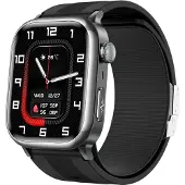 INF Smartwatch mit Blutdruckmessung, EKG & Bluetooth-Anruf, 2.06 Zoll Schwarz
