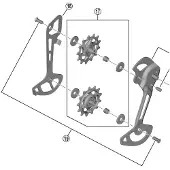 Shimano Abstandshalter für das Schaltwerk SLX RD-M7120