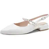 Marco Tozzi Damen Vegan Slipper mit Herzsteinchen 2-89400-46, Größe:38 EU, Farbe:Beige