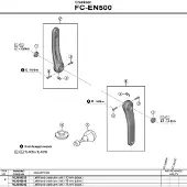 Shimano Fc-en500 Linke Kurbel