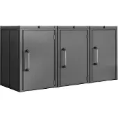 PRIMEYARD 252 x 84 cm Mülltonnenbox, anthrazit - (GFPV01103)