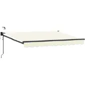 vidaXL Elektrische ausziehbare Markise Creme 3 x 2,5 m