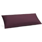 Yumeko Kissenbezug Gewaschene Perkal-Baumwolle 40x80 Lila - Eco, Bio & Fairtrade