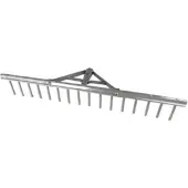 Galaflor Gartenrechen aus Aluminium mit Holz-Stiel