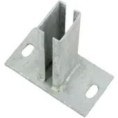 Galaflor Bodenplatte 150x80 mm für 60x40 Pfosten Verzinkt