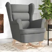 vidaXL Möbel Schaukelsessel Dunkelgrau 74x90x102 cm Stoff - Fernseh- & Relaxsessel 4016920