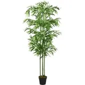 Furnicato Bambusbaum Künstlich 240 Blätter 80 cm Grün