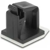 DeLOCK Kabelhalter mit Verschlussclip selbstklebend schwarz 10 Stück, 10 Stück(e)