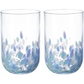 Like. by Villeroy & Boch Longdrinkglas "Longdrinkglas Like Confetti 300 ml 2er Set blau" Spülmaschinenfest