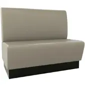 BIG Möbel Gastro Sitzbank Amsterdam | 120 cm breit | Kunstleder Taupe | Glatt | Dinerbank
