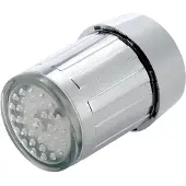 Fokelyi LED-Wasserhahn, farbwechselnder LED-Wasserhahn mit Temperatursensor, Küchenarmatur, Spülbeckenarmatur, Badezimmerzubehör